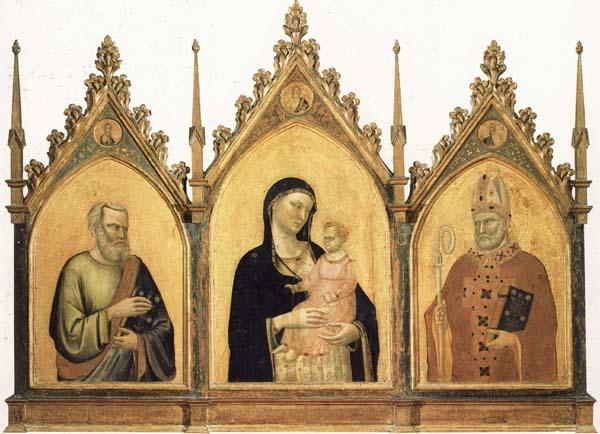DADDI, Bernardo Madonna and Child with SS.Mat-thew and Nicholas of Bari oil painting picture